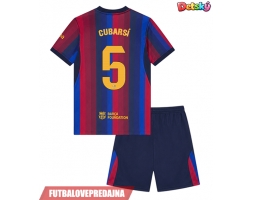 Lacne Dětský Futbalové dres Barcelona Pau Cubarsi #5 2026-27 Krátky Rukáv - Domáci (+ trenírky)
